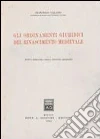 Gli ordinamenti giuridici del Rinascimento medievale libro