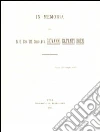 In memoria del N.U.Cav. Uff. conte avv. Giovanni Catanti Boezi libro