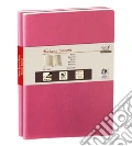 Taccuini duo habana smooth a righe 16x24 rosa melograno scrittura