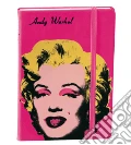 Taccuino andy warhol a righe 10x15 marilyn rosa scrittura
