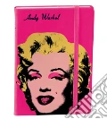 Taccuino andy warhol a righe 16x24 marilyn rosa scrittura