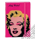 Rubrica telefonica andy warhol 10x15 marilyn rosa scrittura